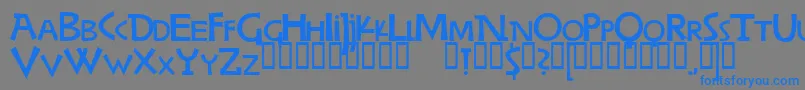 WoodringBold Font – Blue Fonts on Gray Background