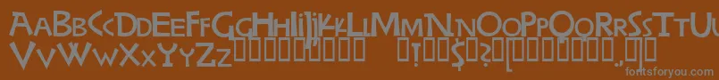 WoodringBold Font – Gray Fonts on Brown Background