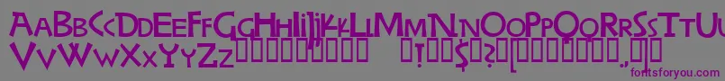 WoodringBold-Schriftart – Violette Schriften auf grauem Hintergrund