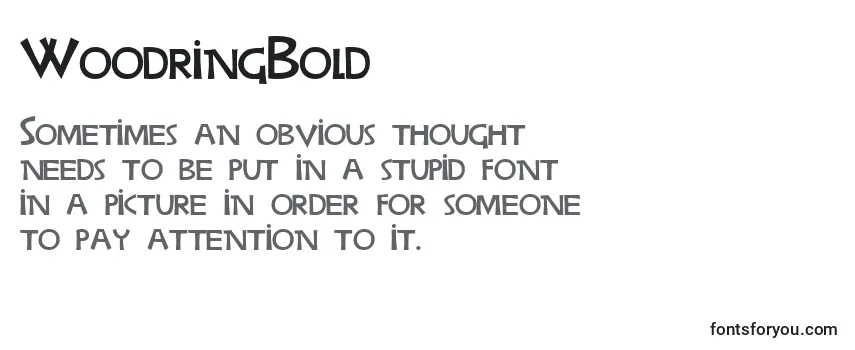 Review of the WoodringBold Font