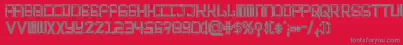 EpicenterTwostroke Font – Gray Fonts on Red Background