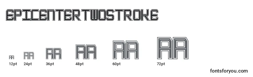 EpicenterTwostroke Font Sizes