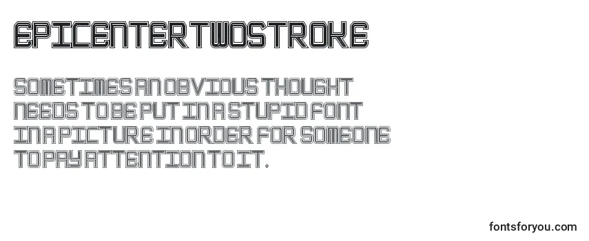 Schriftart EpicenterTwostroke