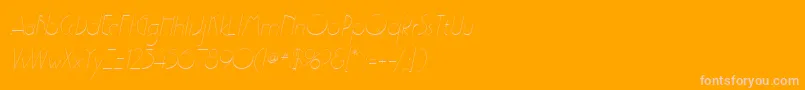 GatsbyflfItalic Font – Pink Fonts on Orange Background