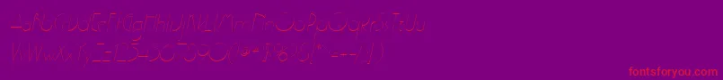 fuente GatsbyflfItalic – Fuentes Rojas Sobre Fondo Morado