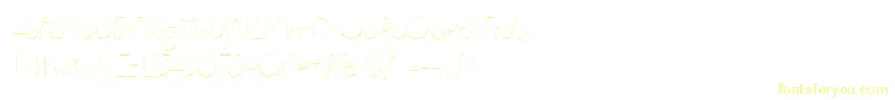 GatsbyflfItalic Font – Yellow Fonts on White Background