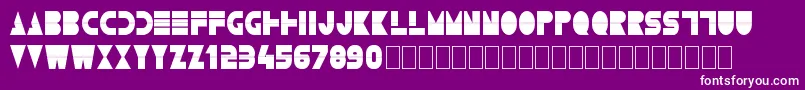 Deum Font – White Fonts on Purple Background