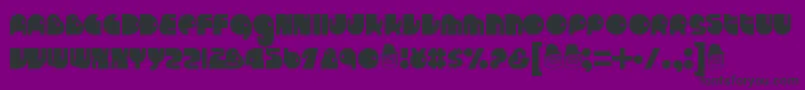 Runtron1983 Font – Black Fonts on Purple Background