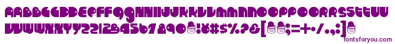 Runtron1983 Font – Purple Fonts on White Background