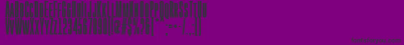 Шрифт GoboldHighBold – чёрные шрифты на фиолетовом фоне