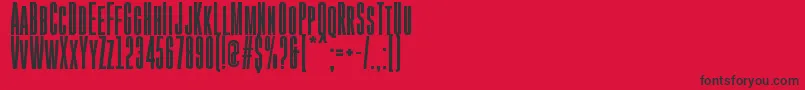 GoboldHighBold-Schriftart – Schwarze Schriften auf rotem Hintergrund