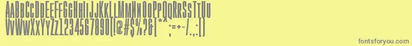 GoboldHighBold Font – Gray Fonts on Yellow Background