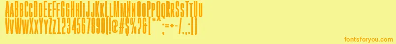 GoboldHighBold Font – Orange Fonts on Yellow Background