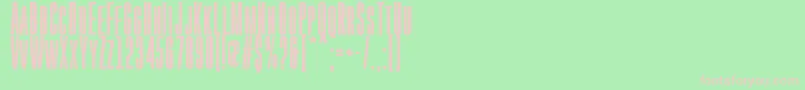 GoboldHighBold Font – Pink Fonts on Green Background