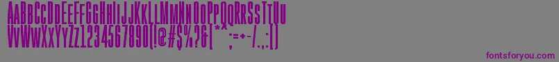 Шрифт GoboldHighBold – фиолетовые шрифты на сером фоне