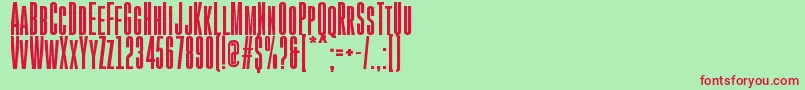 GoboldHighBold Font – Red Fonts on Green Background