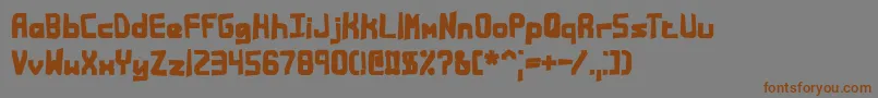 Bandmess Font – Brown Fonts on Gray Background