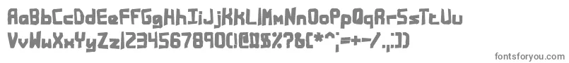 Bandmess-fontti – harmaat kirjasimet valkoisella taustalla