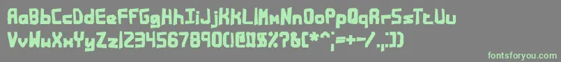 Bandmess Font – Green Fonts on Gray Background
