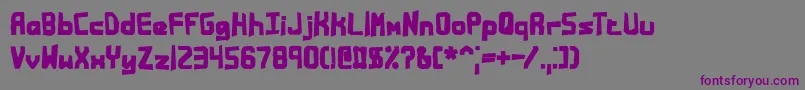 Bandmess Font – Purple Fonts on Gray Background