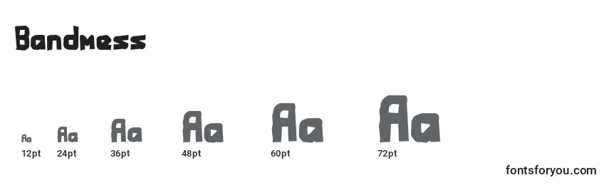 Bandmess Font Sizes