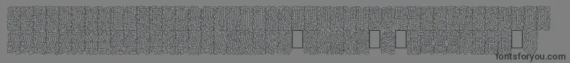 Fonte Linotypepaintit – fontes pretas em um fundo cinza