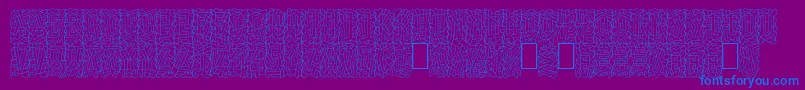 fuente Linotypepaintit – Fuentes Azules Sobre Fondo Morado