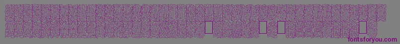 Linotypepaintit Font – Purple Fonts on Gray Background