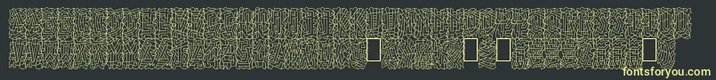 Linotypepaintit Font – Yellow Fonts on Black Background