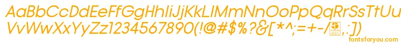 TypoGotikaItalicDemo Font – Orange Fonts on White Background