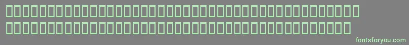 ArbatBold-fontti – vihreät fontit harmaalla taustalla