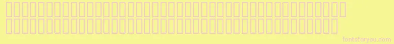 McsAlShamalOutline Font – Pink Fonts on Yellow Background