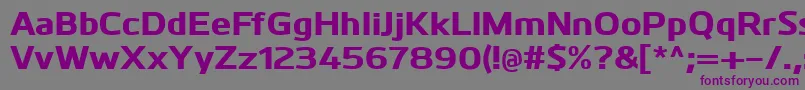 KuroExtrabold Font – Purple Fonts on Gray Background