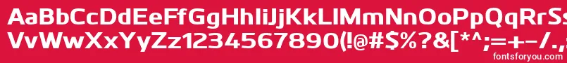 KuroExtrabold Font – White Fonts on Red Background