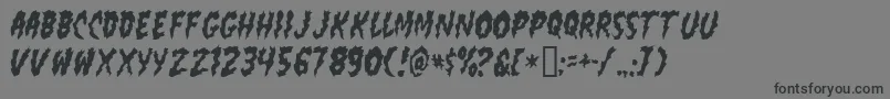 FlaminPoo Font – Black Fonts on Gray Background