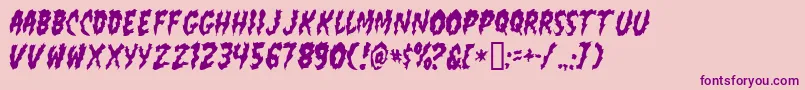 FlaminPoo Font – Purple Fonts on Pink Background