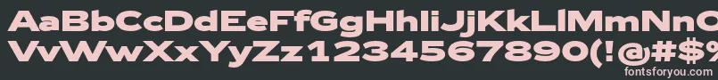 Zeppelin43Bold Font – Pink Fonts on Black Background