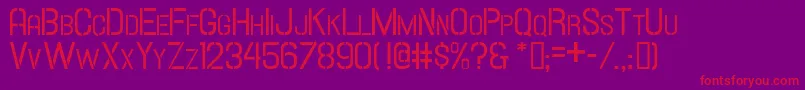 fuente Hallandalestencilsc – Fuentes Rojas Sobre Fondo Morado