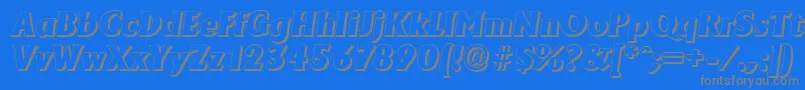 fuente AdelonshadowHeavyItalic – Fuentes Grises Sobre Fondo Azul