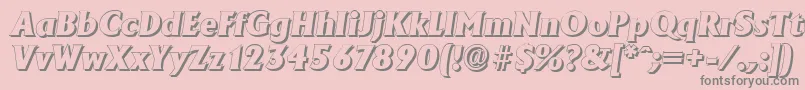 fuente AdelonshadowHeavyItalic – Fuentes Grises Sobre Fondo Rosa