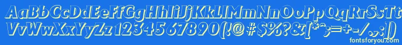 fuente AdelonshadowHeavyItalic – Fuentes Amarillas Sobre Fondo Azul