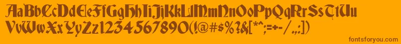 Подробнее о шрифте Germania Шрифт Germania – коричневые шрифты на оранжевом фоне