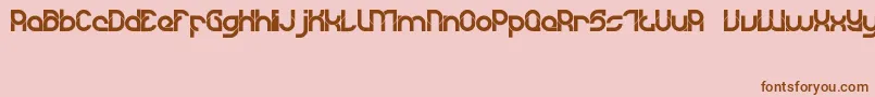 DyLovastuff02 Font – Brown Fonts on Pink Background