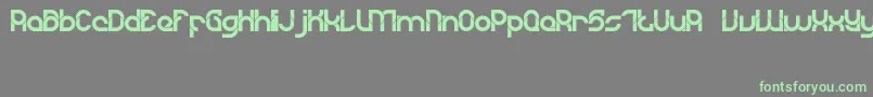 DyLovastuff02 Font – Green Fonts on Gray Background