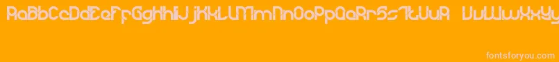 DyLovastuff02 Font – Pink Fonts on Orange Background