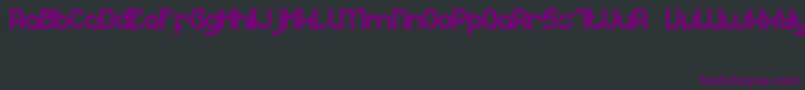 DyLovastuff02 Font – Purple Fonts on Black Background