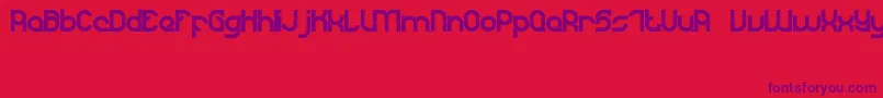 DyLovastuff02-Schriftart – Violette Schriften auf rotem Hintergrund