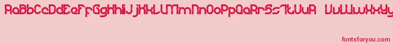 DyLovastuff02 Font – Red Fonts on Pink Background