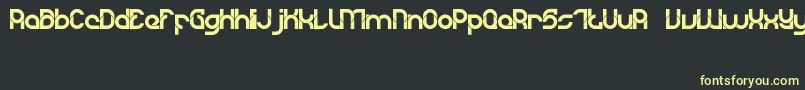 DyLovastuff02 Font – Yellow Fonts on Black Background