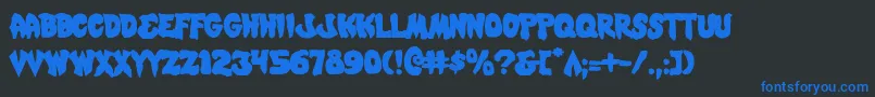 Mystic Font – Blue Fonts on Black Background
